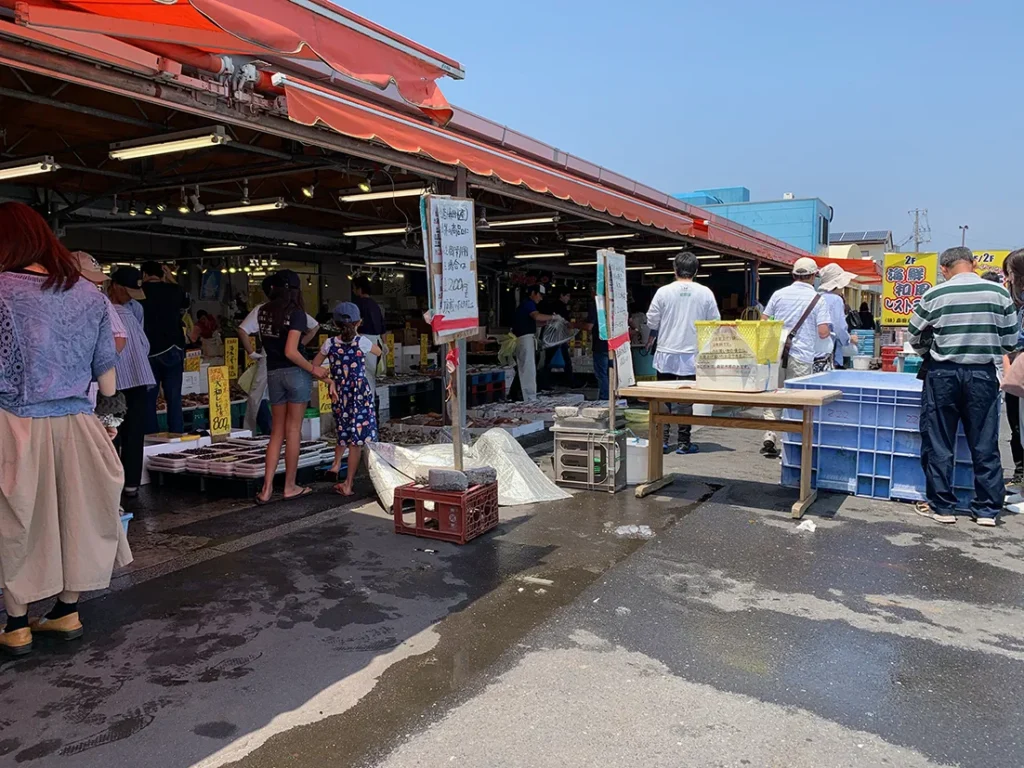 那珂湊お魚市場の風景