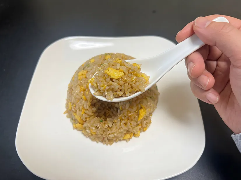 極上炒飯ひと口クローズアップ