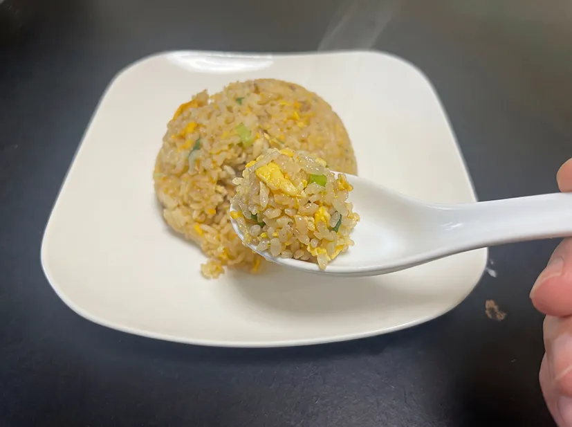 極うま炒飯ひと口クローズアップ