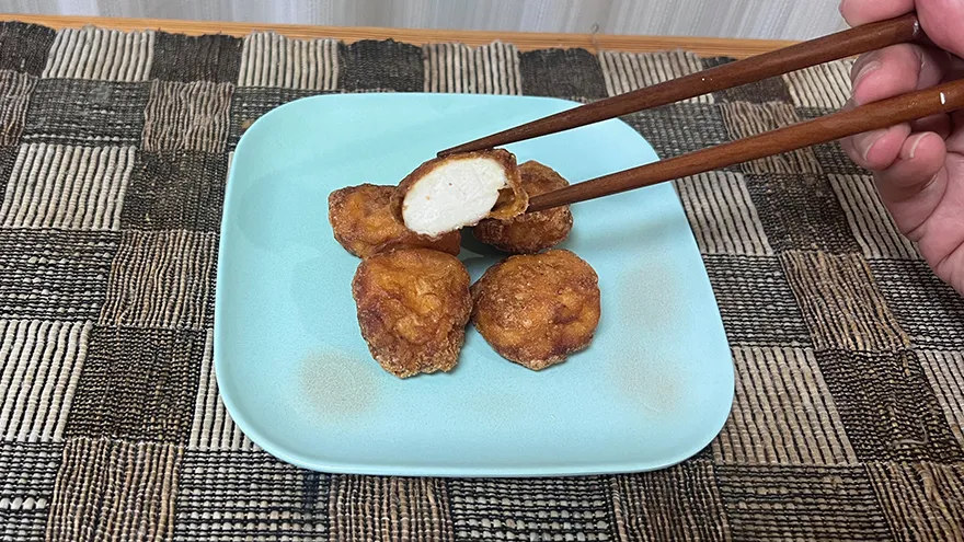 ローソンのからあげクン断面