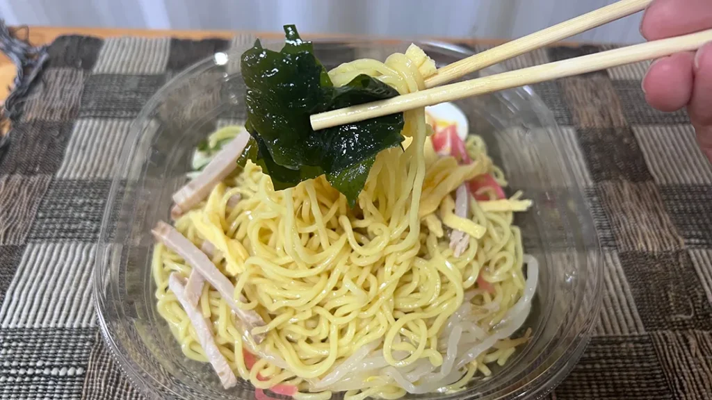セブンイレブンの冷やし中華アップ