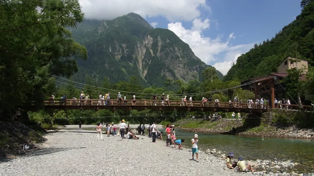 河童橋と穂高連峰