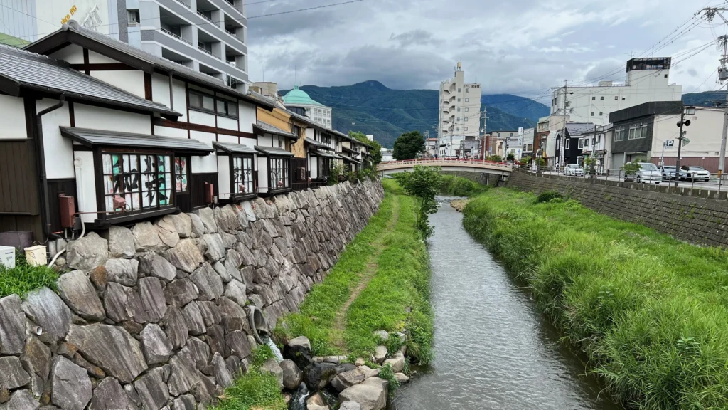 松本市を流れる女鳥羽川